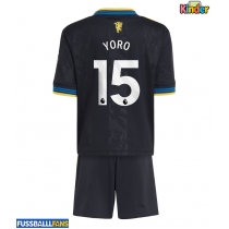 Manchester United Leny Yoro #15 3rd trikot Kinder 2025-26 Kurzarm (+ Kurze Hosen)